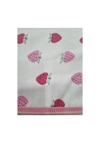 Miniworld 1x1 Metre %70 Pamuk Bebek Battaniyesi 100x100 Cm Yumuşak Nefes Alan Emprime Baskı Desenli Yenidoğan Bebek Örtüsü Pembe Pembe