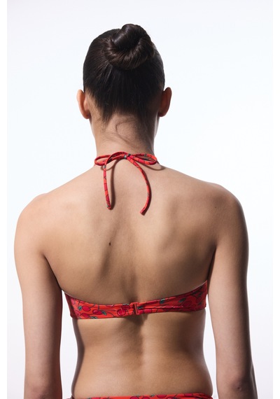 Penti Chery Minimal Kesim Kiraz Desenli Bikini Üstü