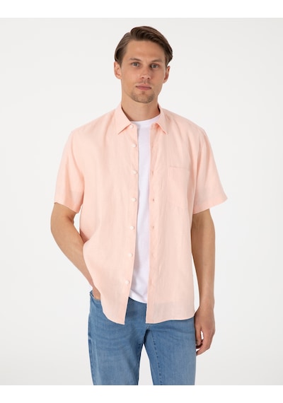 Pierre Cardin Erkek Pudra Gömlek Kısa Kollu 50317354-vr042 Pudra