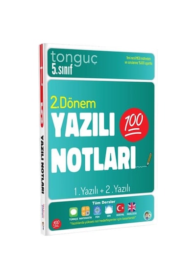 5.Sınıf 2.Dönem 1 Ve 2.Yazılı Notları Tonguç Akademi Yayınları
