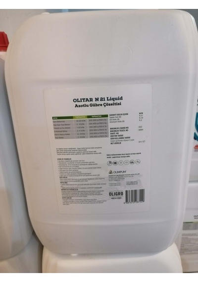 N 21 Lıquıd - 20 Lt % 21 Sıvı Azot Gübresi 1 kg