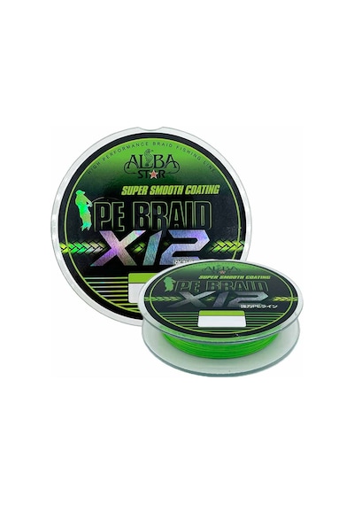 Albastar Carrier 12x Pe İp Misina Fluo Green 0.14mm - 150m - 10.5