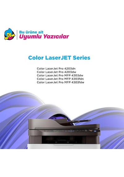 Hp 230a W2300a Uyumlu Toner Siyah - Çipli / Hp Color Laserjet Pro 4203dn / 4203dw / 4303dw / 4303fdn / 4303fdw