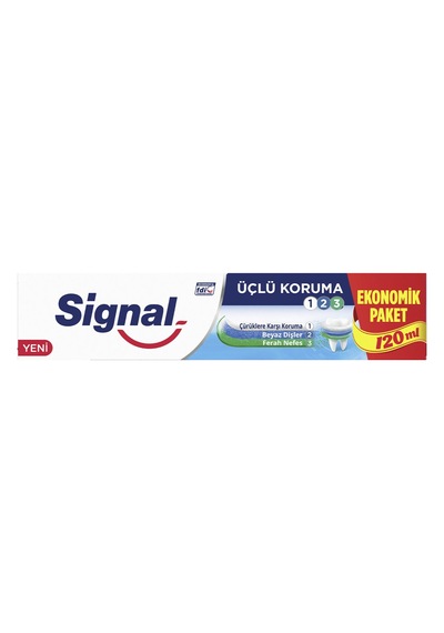 Sıgnal Diş Macunu Üçlü Koruma 120 Ml - 8 Adet Tarı