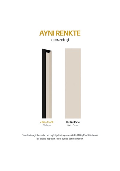 Vilo Mpc S Çıta Duvar Paneli Satin Cream 265cm Yapıştırmalı Montaj - Neme Ve Darbeye Dayanıklı