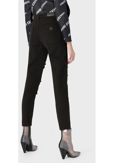 Armani Exchange Kadın Kot Pantolon 3ryj51 Y1hrz 1200 Siyah