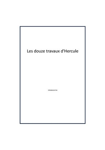 Les Douze Travaux D'hercule Publisher