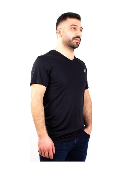 Kinetix Sn-222 Neck Siyah Günlük Erkek V Yaka Tişört