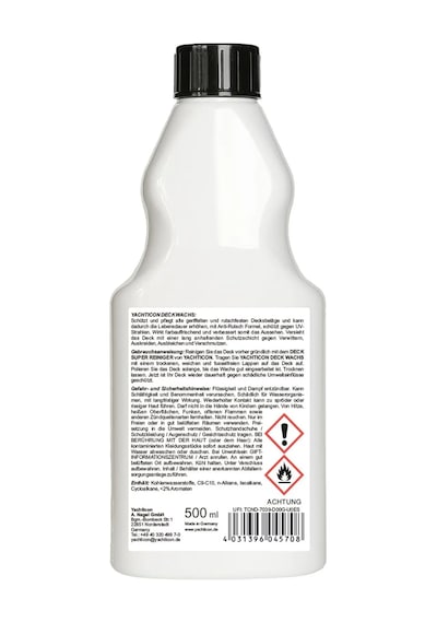 Yachticon - Güverte Koruyucu Cila 500ml : Kaymaz Yüzeyler İçin Güvenli Parlaklık Ve Uv Kalkanı