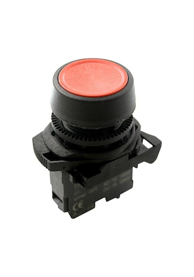 Isp-Aa42 Yaylı Nk Push Buton - Kırmızı