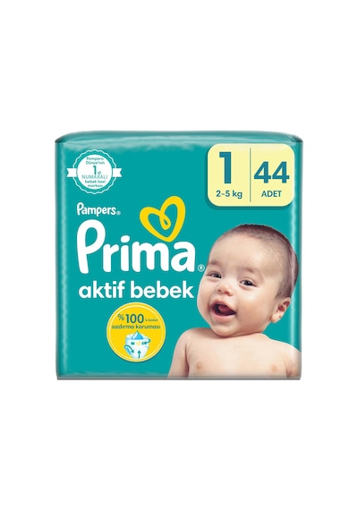 Prima Pampers Yenidoğan Bebek Bezi 1 Numara Mini Fırsat Paketi 44 Adet