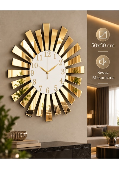 AA Shop Beyaz Gold Aynalı Pleksi Piyano Model Sayılı Ev Hediyelik Sessiz Beyaz