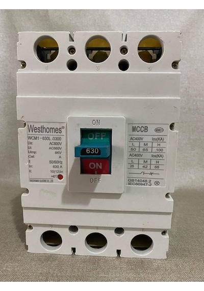 Westhomes 630A 8Kv Kaçak Akım Korumalı Şalter Wcm1-630L/3300