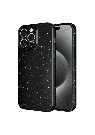 Apple Uyumlu iPhone 15 Pro Kılıf Kamera Korumalı Simli Silikon Üstün Koruma Ata Pro Tech Gri
