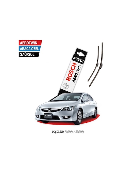 Honda Civic Sedan Silecek 2006-2012 Fd6 Bosch Aerotwin