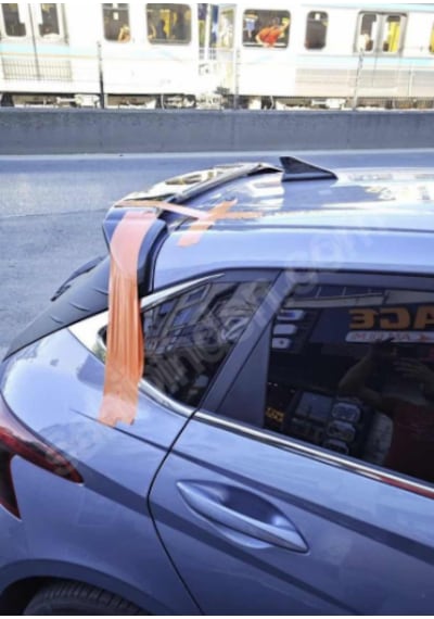 Hyundai İ20 2020-2024 Bagaj Üstü Spoiler Anatomik Model Fiber Parlak Siyah Boyalı