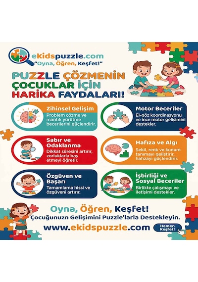 Dinoş Bebek Puzzle
