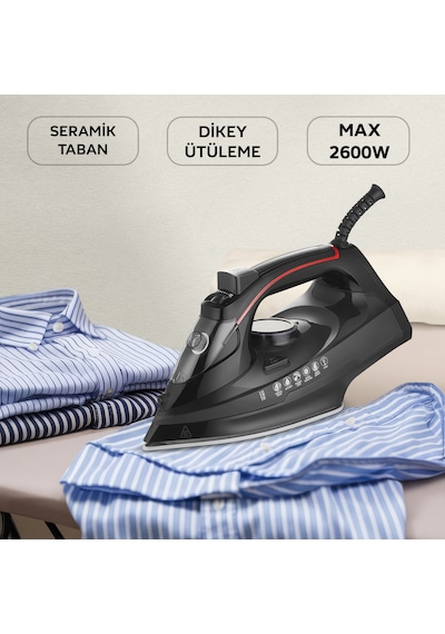 King Stıro KBU751 2600 W Seramik Taban Buharlı Ütü