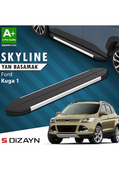 S-dizayn Ford Kuga 1 Skyline Aluminyum Yan Basamak 183 Cm 2008-2012 A+ Kalite