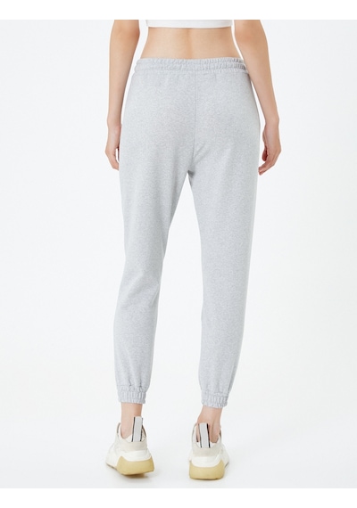 Koton Basic Jogger Eşofman Altı Beli Bağlamalı Cepli Gri 4sal40034ık 4SAL40034IK031 Gri