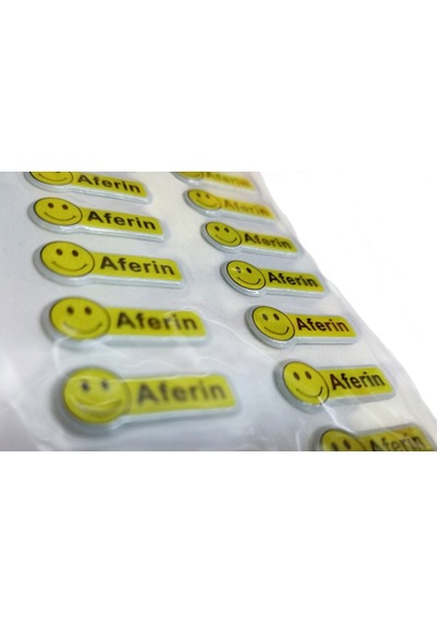 3 Adet Aferin Motivasyon Öğrenci Etiket Sticker 3 Paket