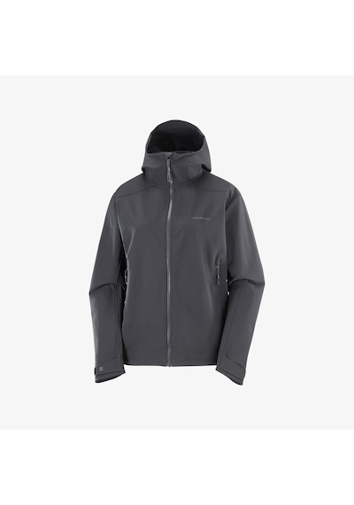 Salomon Outpeak Softshell Kadın Outdoor Montu Deep Black Lc2656500 Siyah