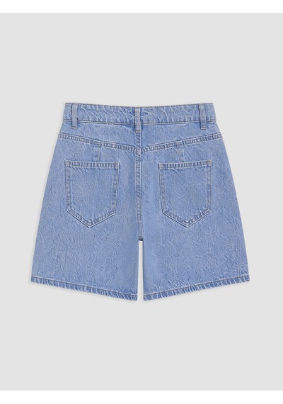 Lcwaıkıkı Petite Mavi Regular Fit Kadın Jean Şort