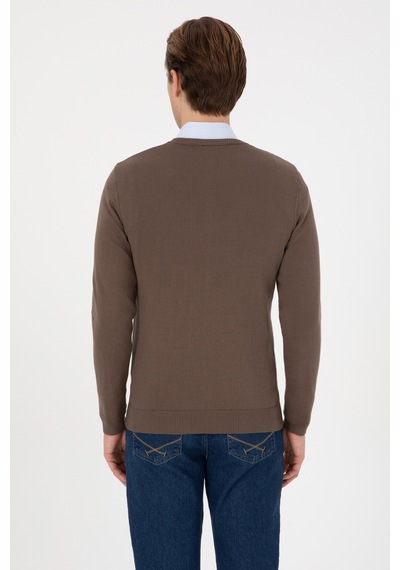 U.S. Polo Assn. U.s. Polo Assn. Erkek Vizon Kazak /triko 50313662-vr052
