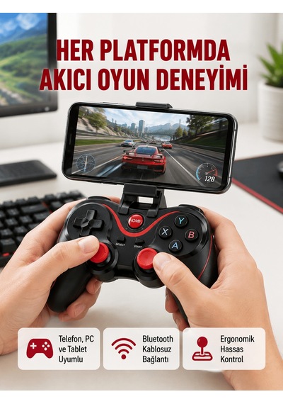 Hafif Ve Taşınabilir Kablosuz Bluetooth Oyun Konsolu - 4999 12196068