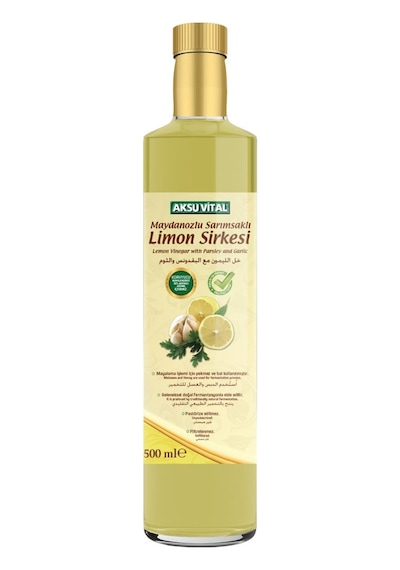 Aksu Vital Maydanozlu Sarımsaklı Limon Sirkesi Cam 500 ML