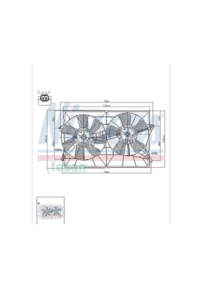 Chrysler Pacifica 3.5 2003-2006 Fan Motoru