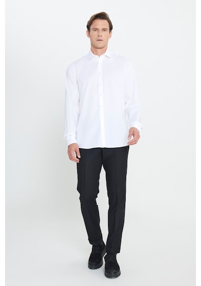 Ac&Co / Altınyıldız Classics Erkek Beyaz Ütü Gerektirmeyen Taılored Slim Fit Dar Kesim Klasik Yaka %100pamuk Non-ıron Gömlek Beyaz Ac&Co / Altınyıldız Classics Erkek Beyaz Ütü Gerektirmeyen Taılored Slim Fit Dar Kesim Klasik Yaka %100pamuk Non-ıron Gömlek Beyaz