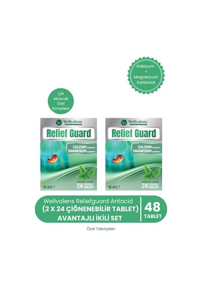 Relief Guard İkili Paket 48 Çiğnenebilir Tablet