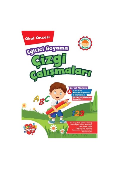 Eğitici Boyama - Çizgi Çalışmaları - Boyama Zamanı