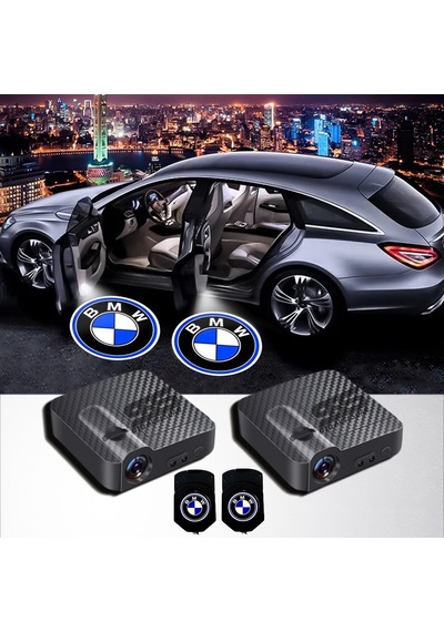 Bmw Kapı Altı Logo Araç İçi Pilli 2 Adet