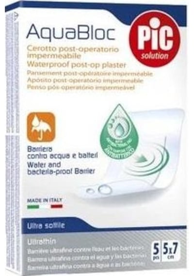 Pic Solution Aquabloc Steril Film Pedli Yara Örtüsü 5 x 7 CM 5'li