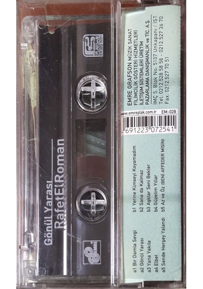 Plak Değildir Kaset Tir Rafet El Roman Gönül Yarası Kaset