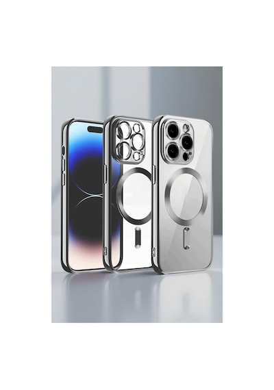 Apple İphone 13 Pro Max Uyumlu Kılıf Kross Magneticsafe Kapak - Titan Gri