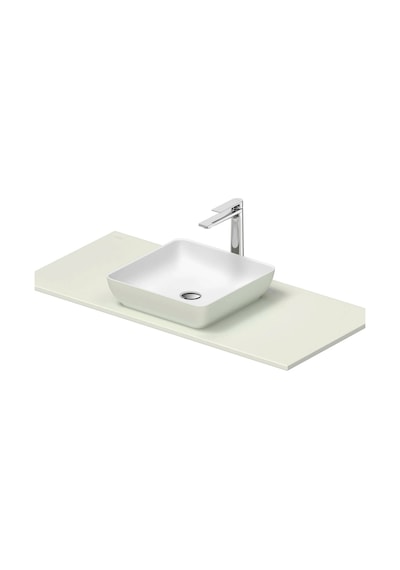 Duravit - Sivida Durocast Kare Çanak Lavabo 40 Cm Beyaz Yeşil - 266001fh00- Beyaz Yeşil