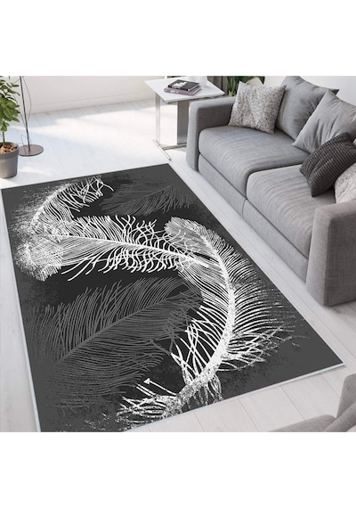 Rovigo Home Dijital Baskı Yıkanabilir Kaymaz Taban Salon Halısı RVG1654 Çok Renkli
