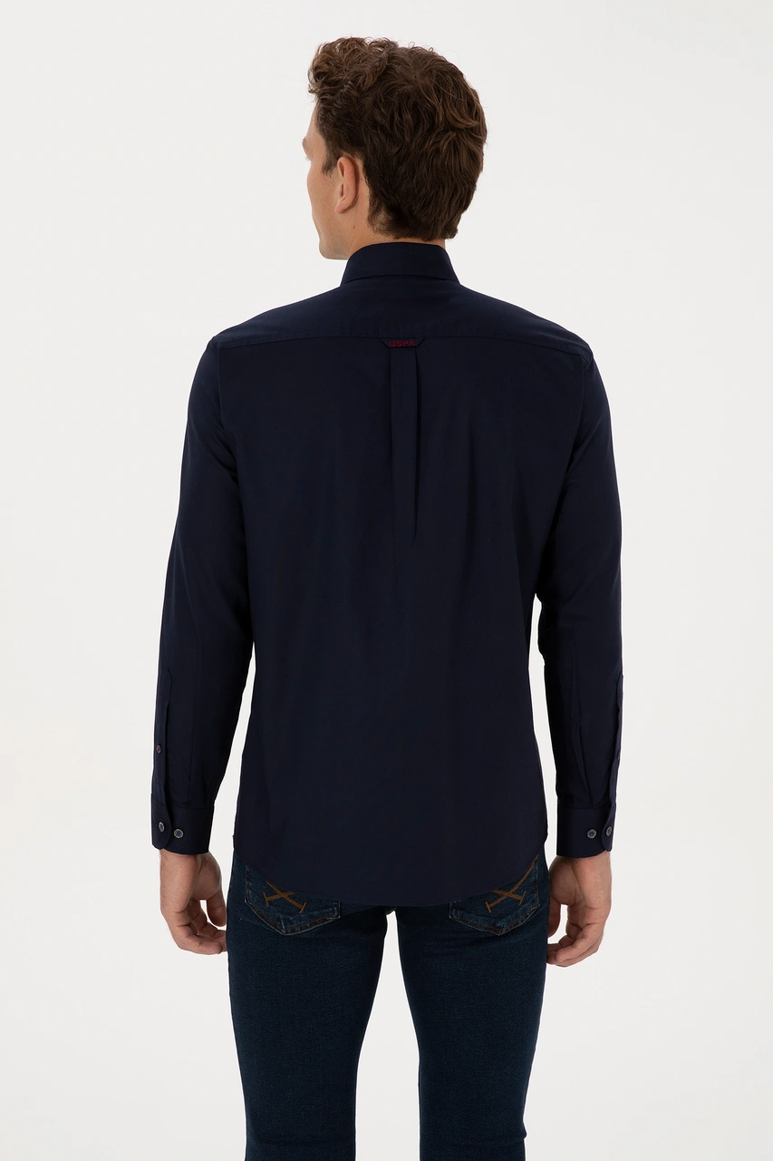 U.s. Polo Assn. Erkek Lacivert Gömlek Basic 50307676-vr033 Lacivert
