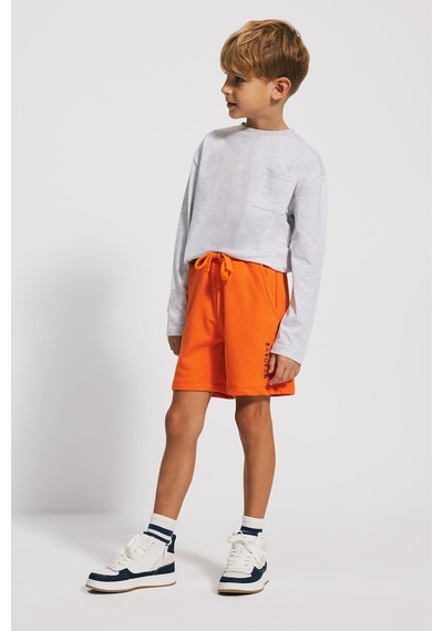 Kids Boy Loose Fit Bermuda Turuncu Şort Turuncu