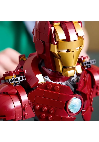 LEGO® ǀ Marvel Iron Man MK4 Büstü 76327 - Yetişkinler için Minifigür İçeren Koleksiyonluk Model Yapım Seti (436 Parça)