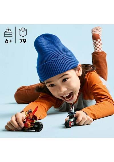 LEGO® NINJAGO® Kai’nin Motosiklet Hız Yarışı 71838 - 6 Yaş ve Üzeri Çocuklar için Yaratıcı Oyuncak Yapım Seti (79 Parça)