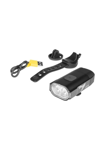 Moon Lepus 600 Lümen Usb Bisiklet Ön Far Lambası Siyah