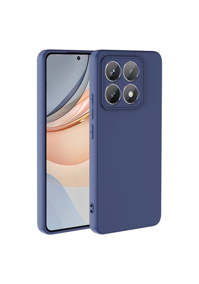 Xiaomi 14t Kılıf Yumuşak Silikon Kamera Korumalı Lansman Pazarplus Lacivert