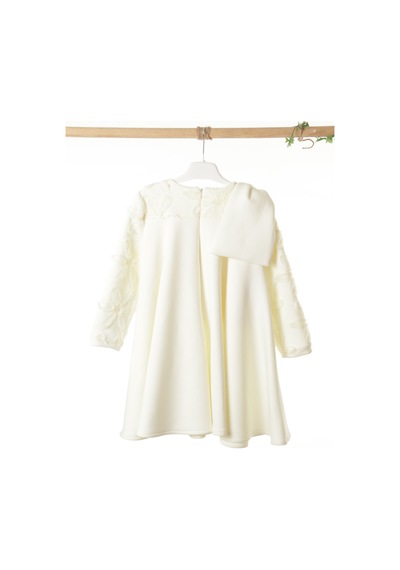 Xo Kids Kız Çocuk Elbise 4-8 Yaş 1606 Ekru