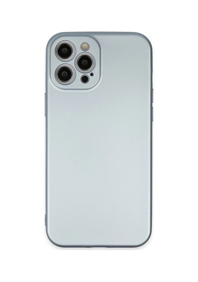 Apple iPhone Uyumlu 12 Pro Max Kılıf Nano İçi Kadife Silikon - Sky Blue Mavi