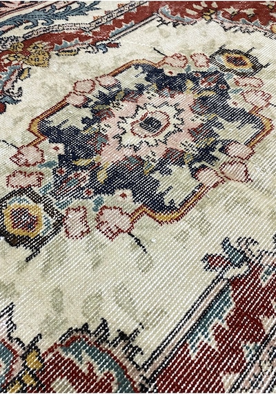 Bohem Stil Vintage Halı Özel Tasarım Yeni Anadolu Koleksiyonu Doğal Yün Halı Kırmızı