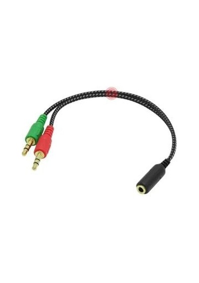 Frisby Fa-6624ac 2x3.5mm Stereo Erkek - 4 Pin 3.5mm Stereo Dişi Y Kablo Kdo